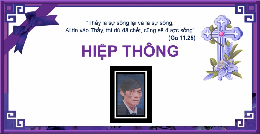 Hiệp thông cầu nguyện cho linh hồn ông Vicentê Nguyễn Văn Định